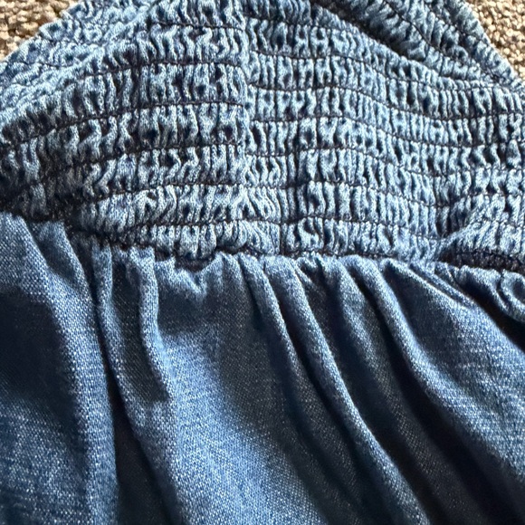 BDG Iris Smocked Plunging V-Neckline Halter Mini Dress - Picture 3 of 6